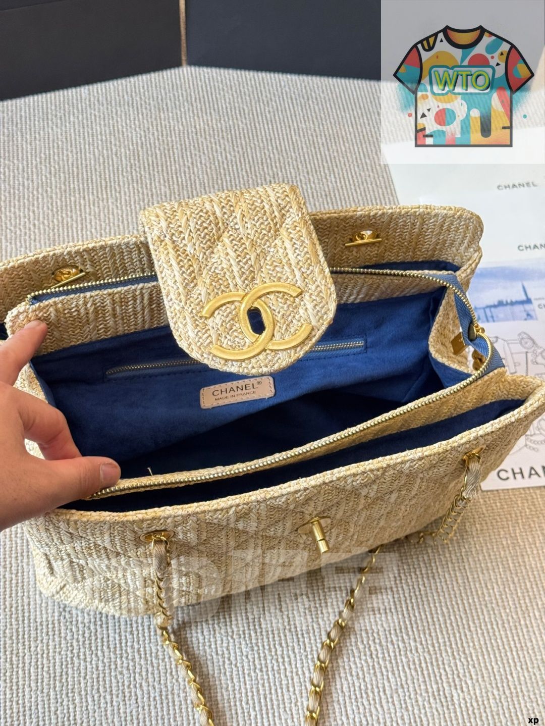 CHANELまとめ売り27点 今日特価】Chanel シャネル ラフィア編み トートバッグ シリーズ 高百