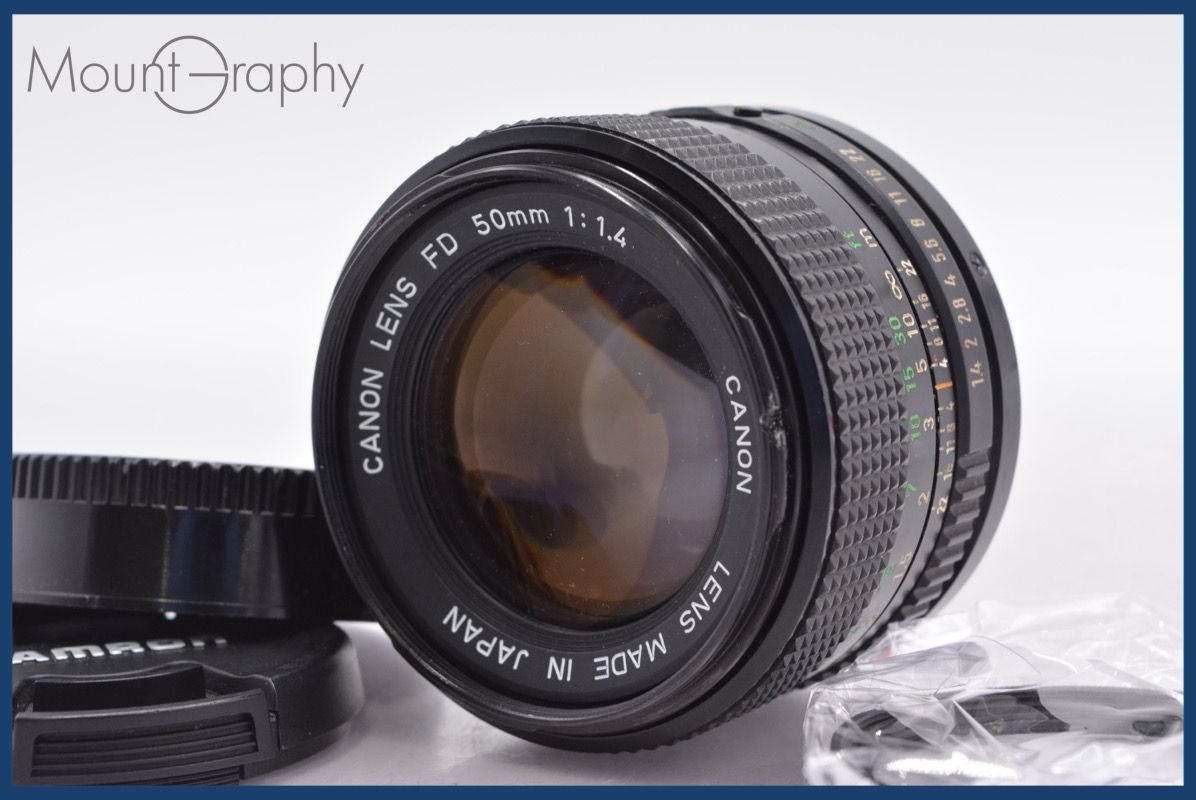 ☆極上美品☆ キヤノン Canon NEW FD 50mm F1.4 前後キャップ&レンズ