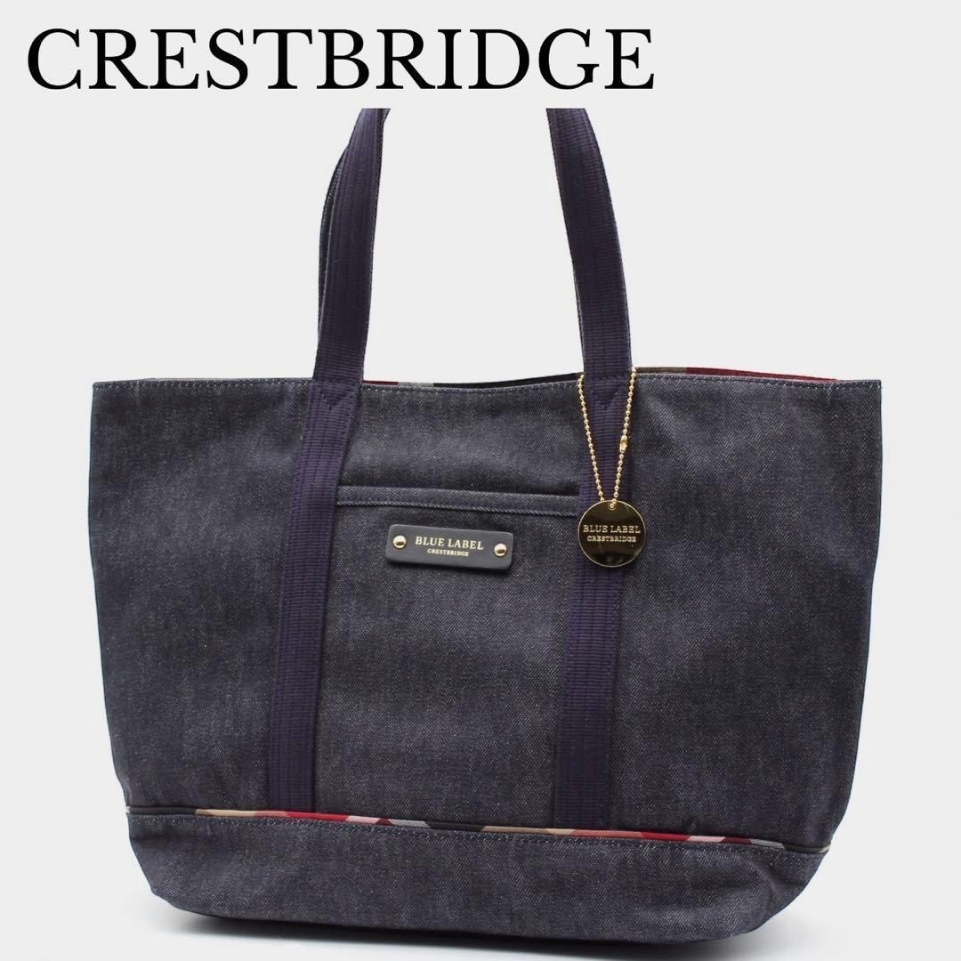 極美品】BLUE LABEL CRESTBRIDGE デニム トートバッグ - メルカリ