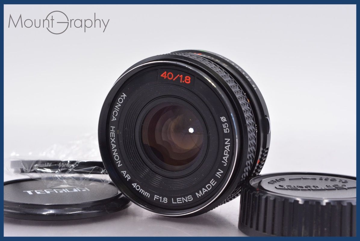 ☆極上美品☆ コニカ KONICA HEXANON AR 40mm F1.8 前後キャップ