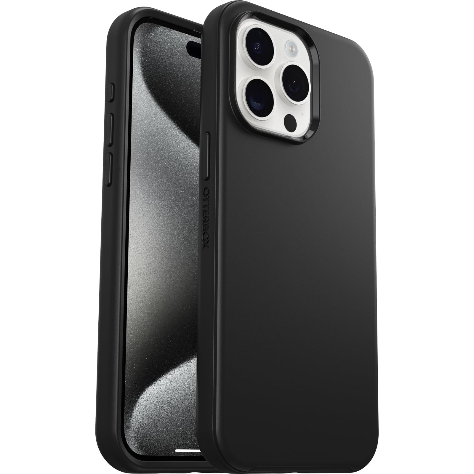 【OtterBox】iPhone 15 Pro Max用 耐衝撃 衝撃吸収 米軍MIL規格 Magsafe対応ケース Symmetry 抗菌 Black 【国内正規品】 〔オッターボックス〕 