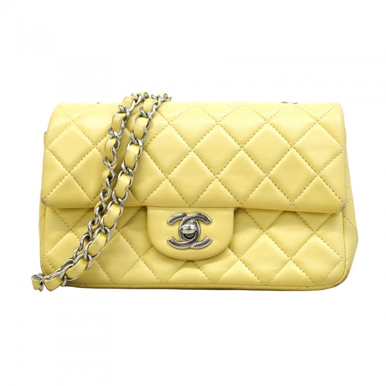 本日限定お値引きCHANEL ミニマトラッセイエロー ラムスキンショルダーバッグ 本日限定お値引きCHANEL ミニマトラッセイエロー ラムスキンショルダー