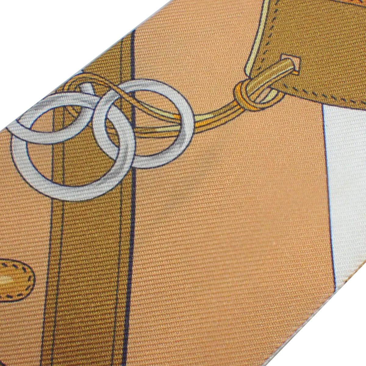 箱付き！エルメス ツイリー ブラウン×キャメル 馬勒とチャーム 箱付き