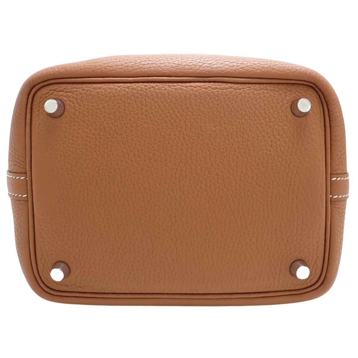 HERMES(エルメス) ピコタンロック エクラPM ゴールド パールグレー ブラウン茶 ホワイト白 トリヨンクレマンス スイフト パラジウム金具 シルバー金具 Z刻印 ハンドバッグ トートバッグ レディース 40802165823【中古】【アラモード】 HERMES(エルメス) ピコタンロック エクラPM ゴールド パールグレー