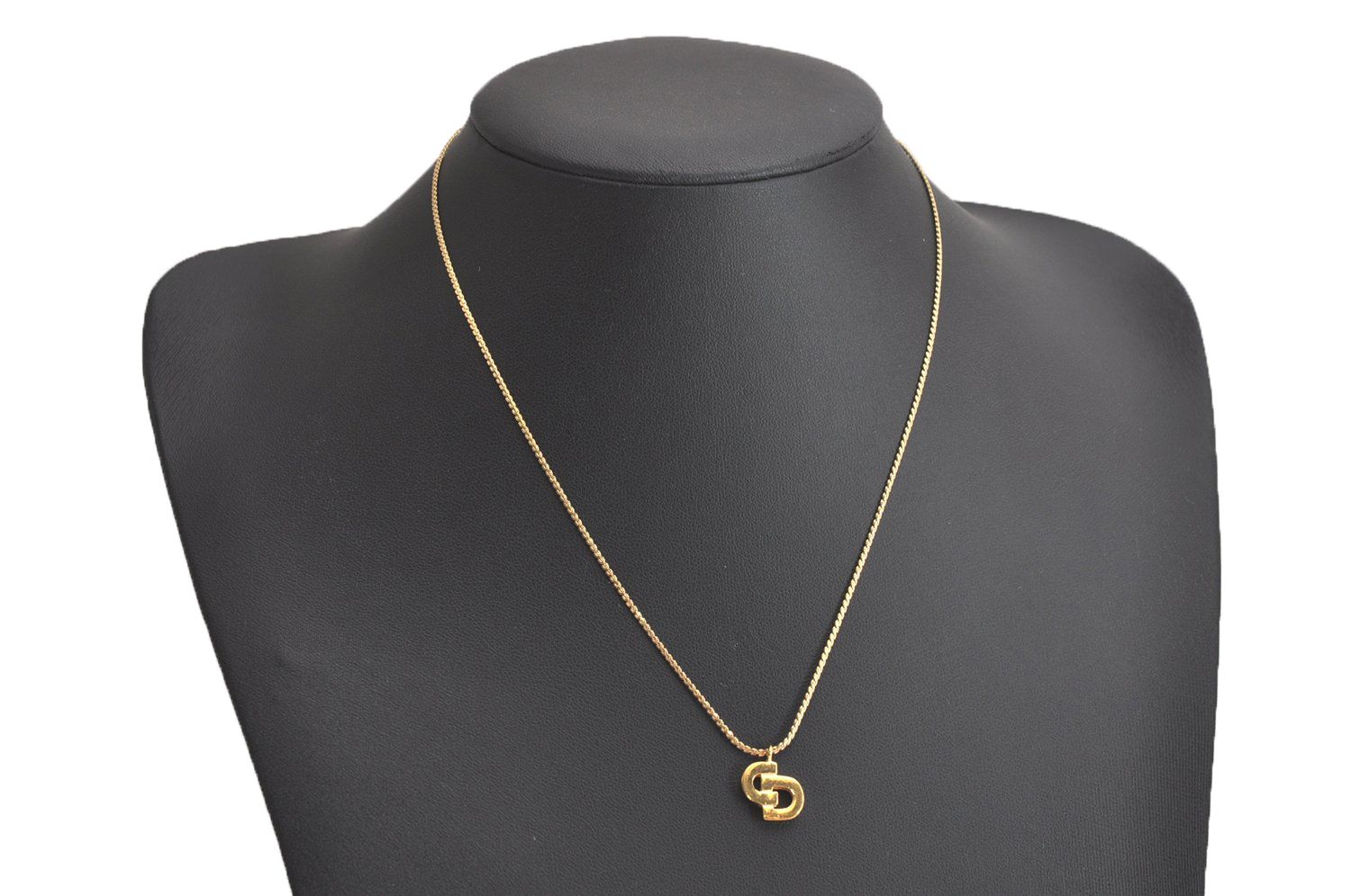 Christian Dior ディオール ゴールド トーン チェーン ペンダント