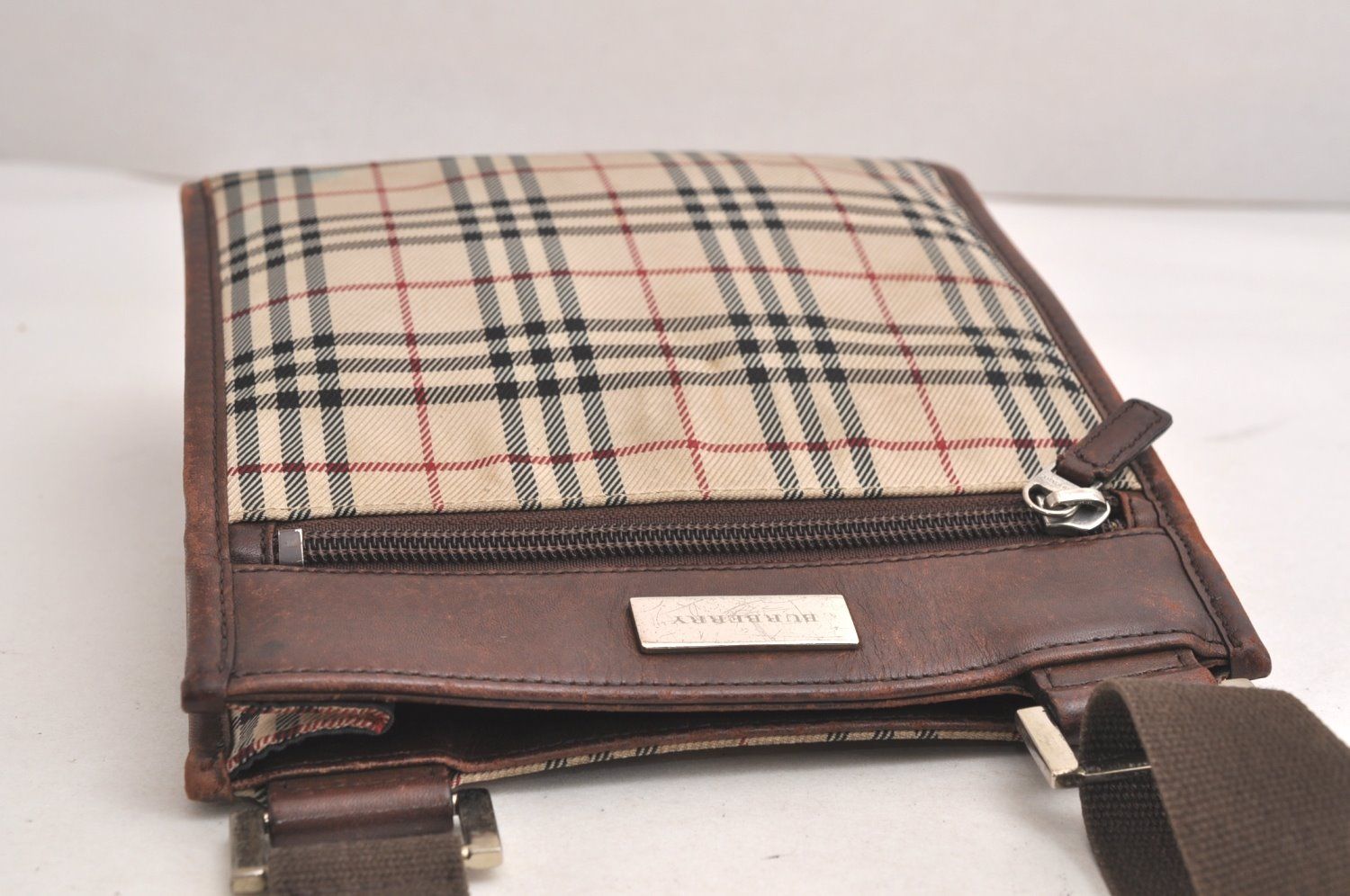 BURBERRY バーバリー ノバチェック柄 ショルダークロスボディーバッグ