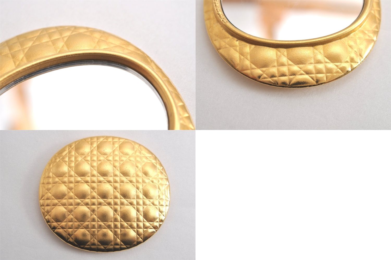 Christian Dior ディオール ラインストーン ブローチ ゴールド トーン