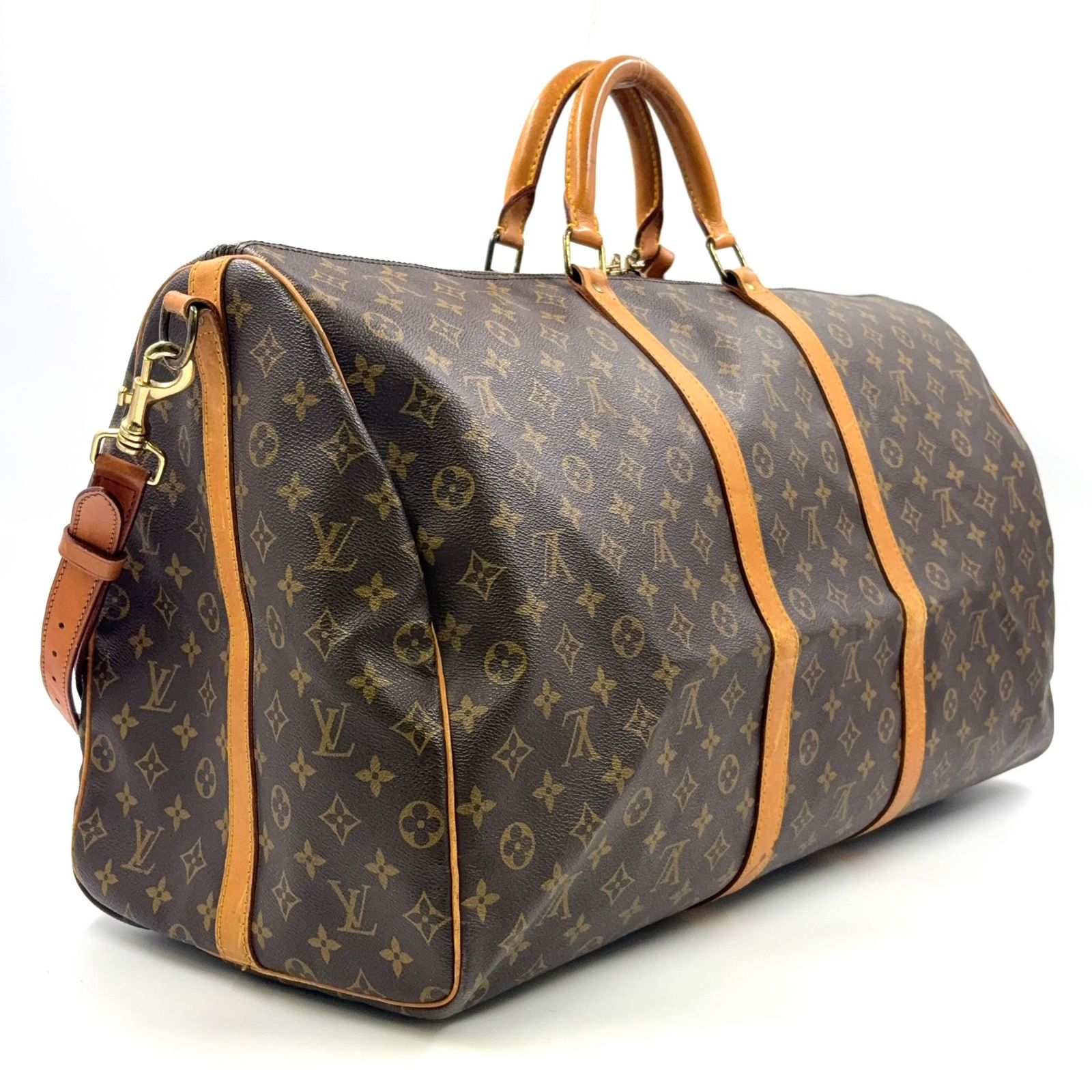 美品【早い者勝ち】Louis Vuitton「キーポル・バンドリエール 60」 楽天市場】【飯能本店】 ルイ・ヴィトン キーポル60 バンドリエール