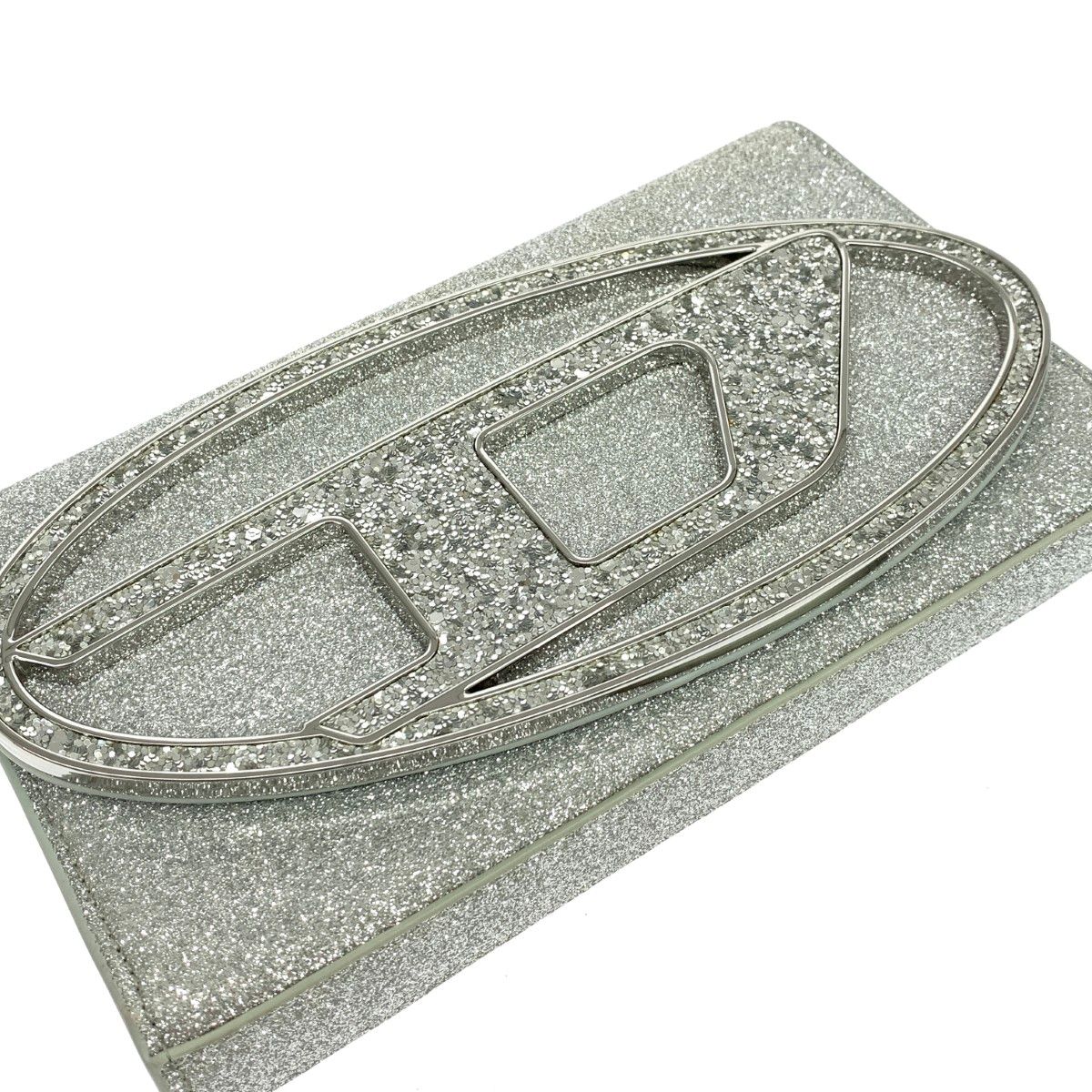 DIESEL ディーゼル ウォレットバッグ/1DR  PVC/ラメ    シルバーカラー レディース / 240001173745 DIESEL ディーゼル ウォレットバッグ/1DR PVC/ラメ シルバーカラー