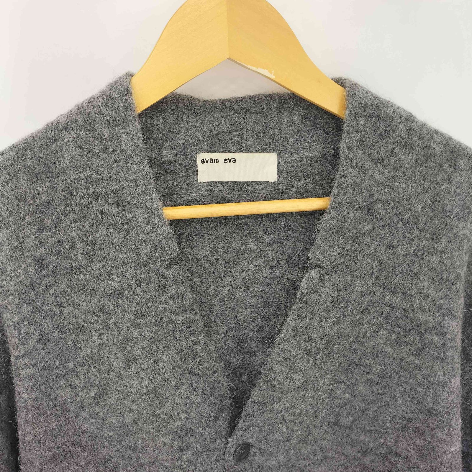 エヴァムエヴァ evam eva アルパカ ウール 2ポケット ニット
