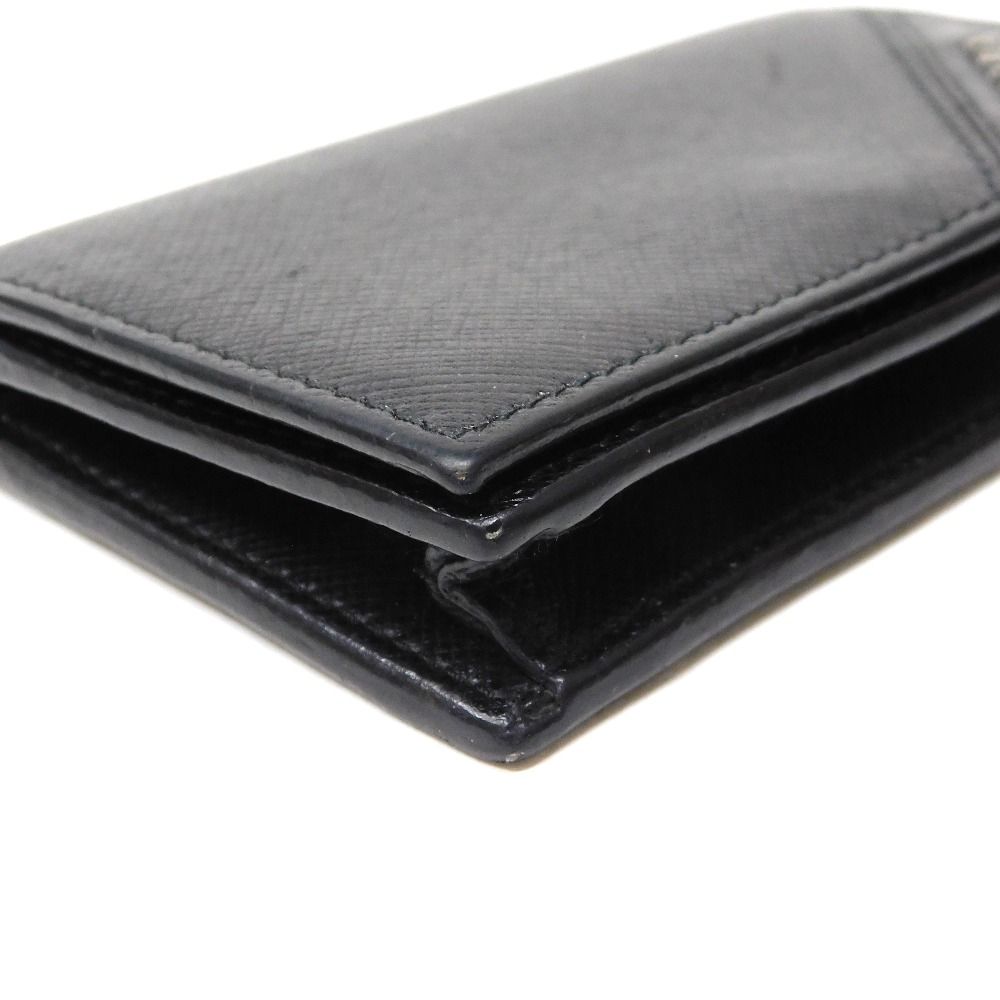 Hn611692 名刺入れ 配送 プラダ カードケース サフィアーノ ブラック