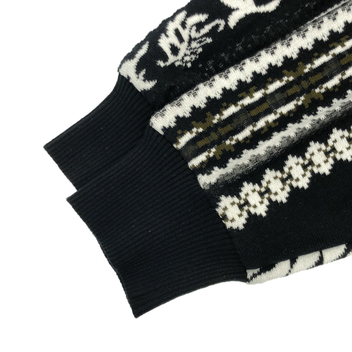 sacai サカイ 24SS patterned-intarsia Ribbed Cardigan カーディガン