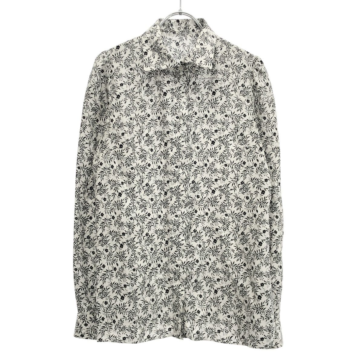 DOLCE&GABBANA ドルチェ＆ガッバーナ リーフプリントシルクシャツ 