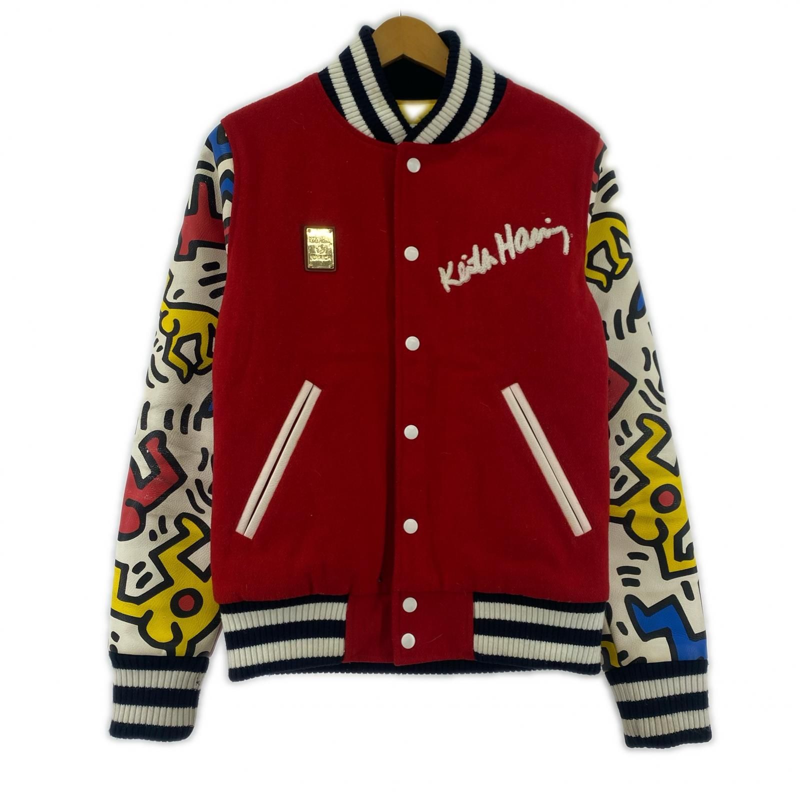 JOYRICH ジョイリッチ keith haringスタジャン sizeXS/レッド - メルカリ