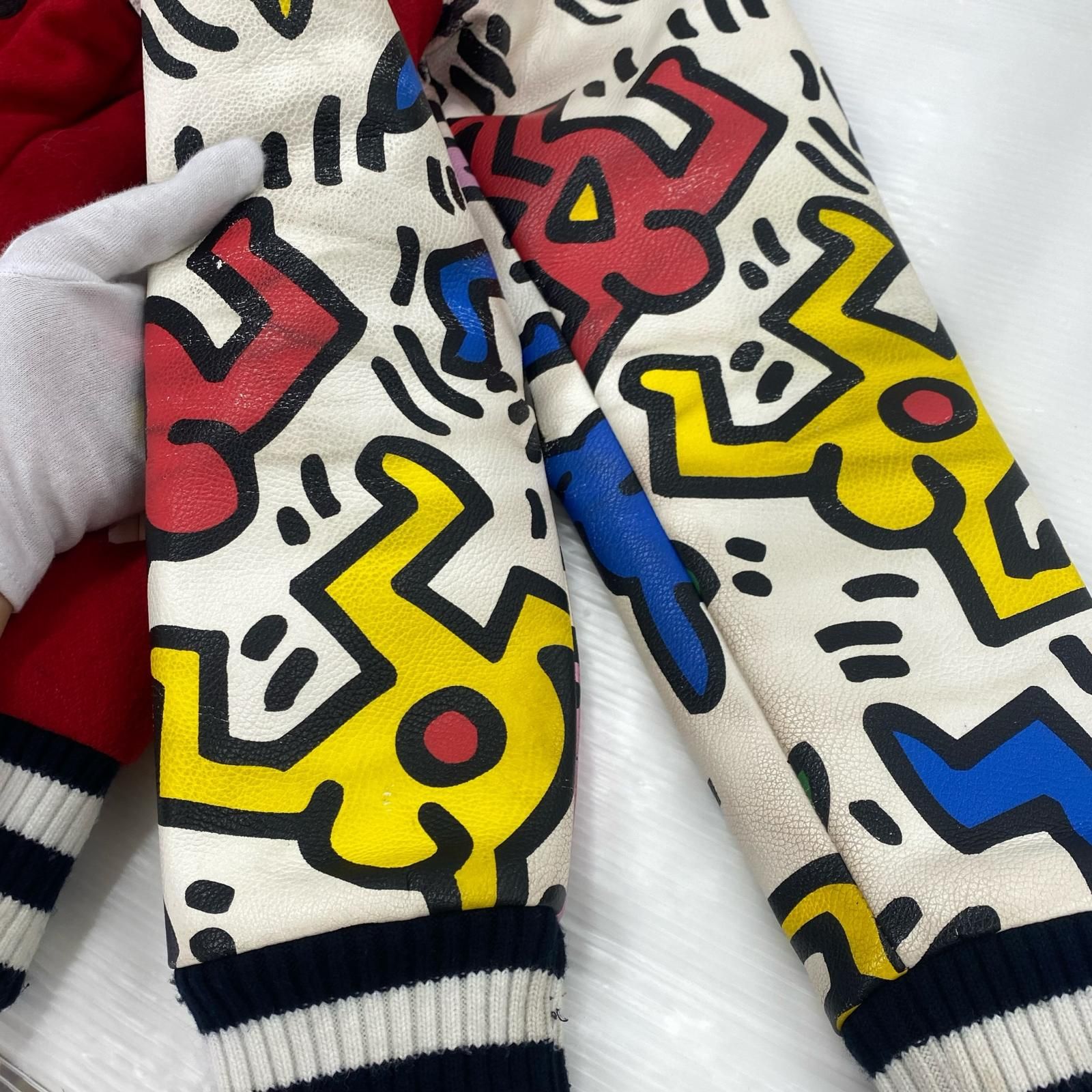 JOYRICH ジョイリッチ keith haringスタジャン sizeXS/レッド - メルカリ