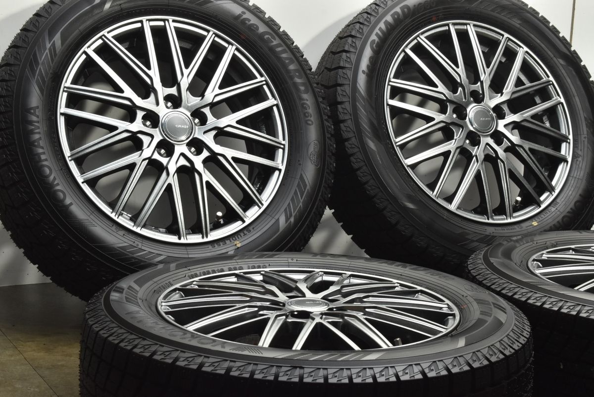美品 超バリ溝】GRASS 16in 5.5J +40 PCD100 ヨコハマ アイスガード