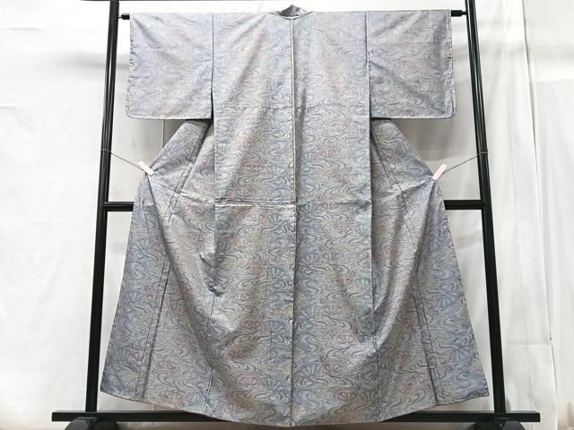 平和屋着物□本場大島紬 7マルキ 片輪車文 正絹 逸品 CAAZ1978xe