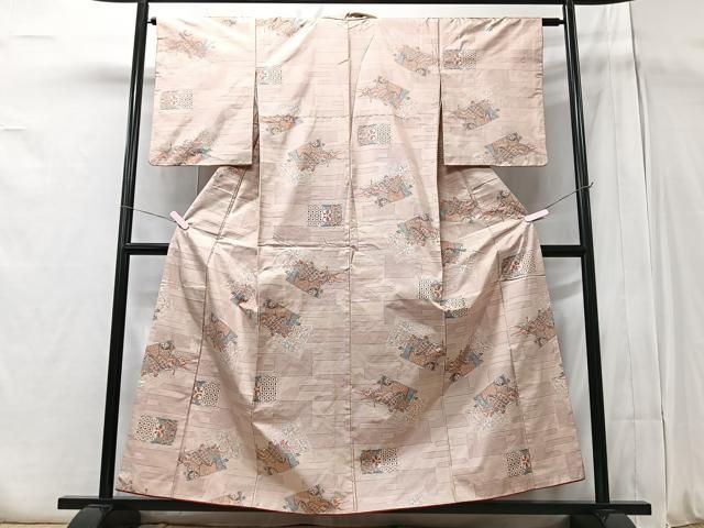 平和屋着物□本場大島紬 花菱文 正絹 逸品 CAAZ0679xi 平和屋着物○本場