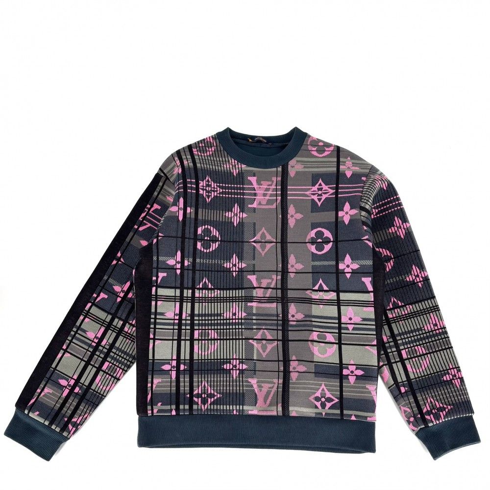 ルイヴィトン モノグラム ジャカード 長袖 スウェット LV ロゴ トレーナー LOUIS VUITTON】【モノグラム】【ジャガード】ルイヴィトン『長袖