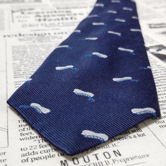 シャネル CHANEL 良品 微光沢 ネクタイ イタリア製 シルク100