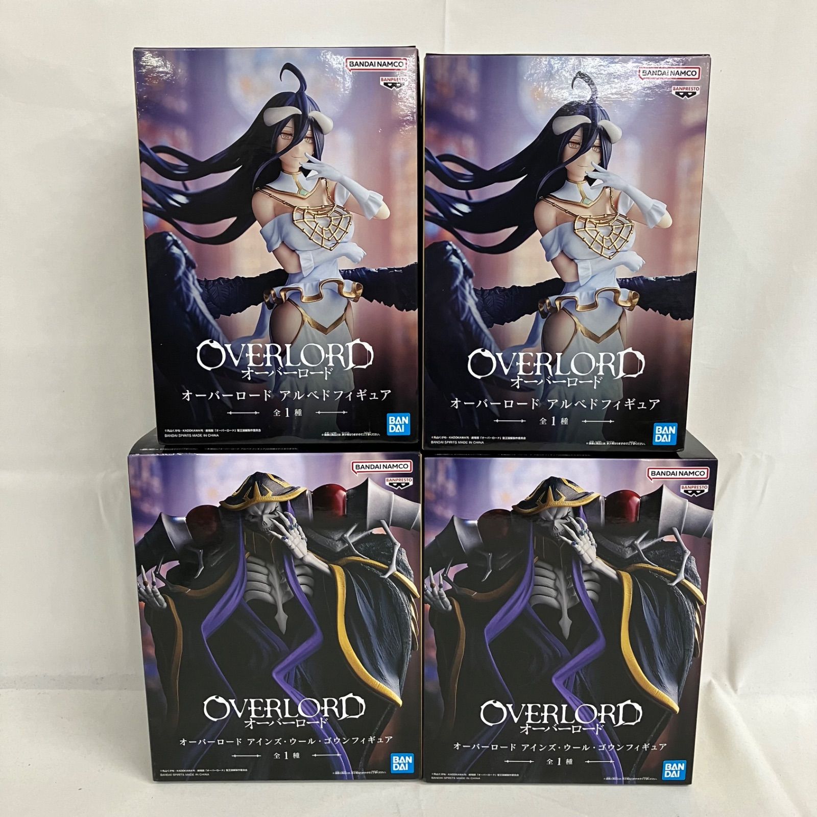 オーバーロード フィギュア アルベド アインズ・ウール・ゴウン　まとめ売り 未開封 OVERLORD アルベド アインズ・ウール・ゴウン フィギュア 4個