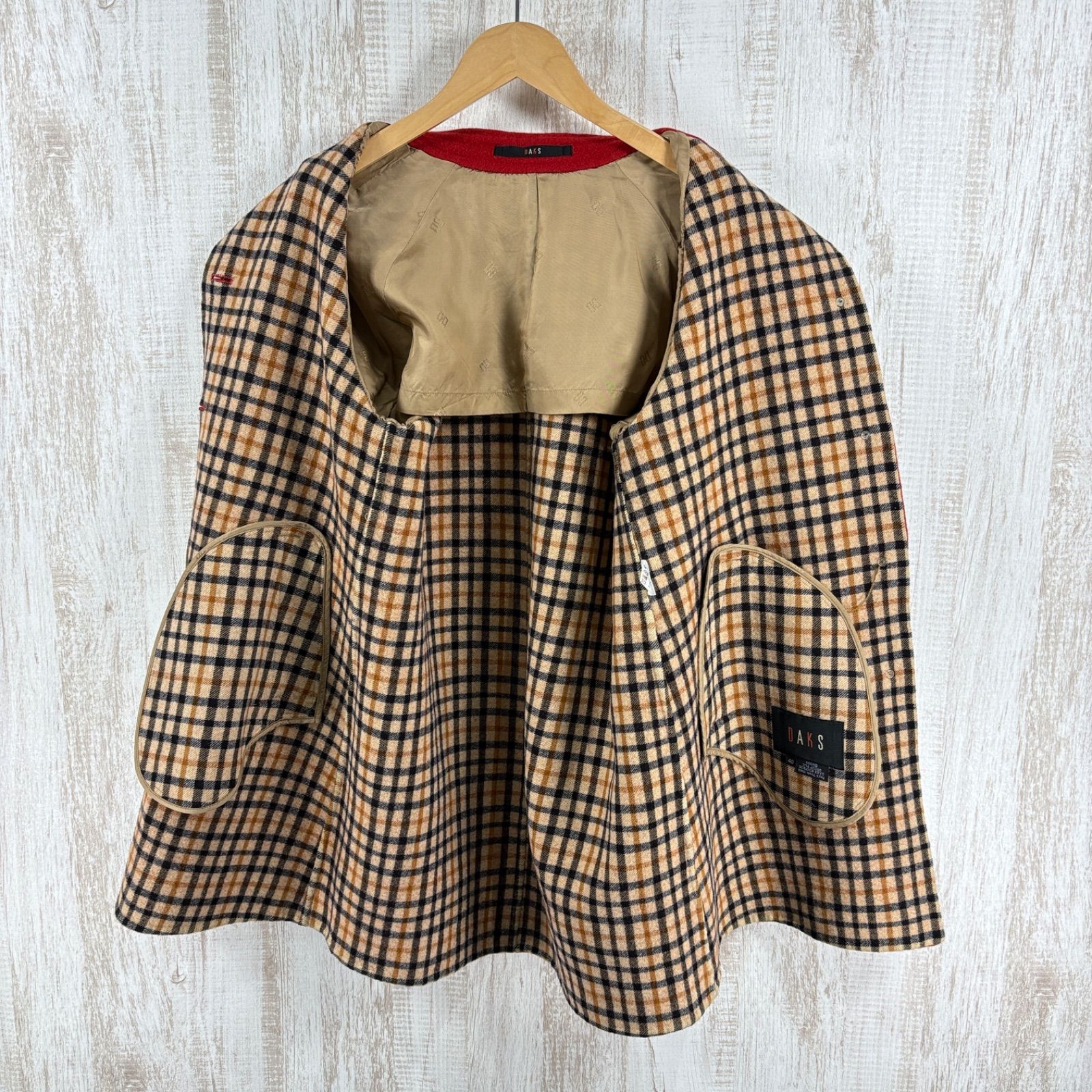 ダックス ステンカラーコート 大きいサイズ ウールコート ハウス