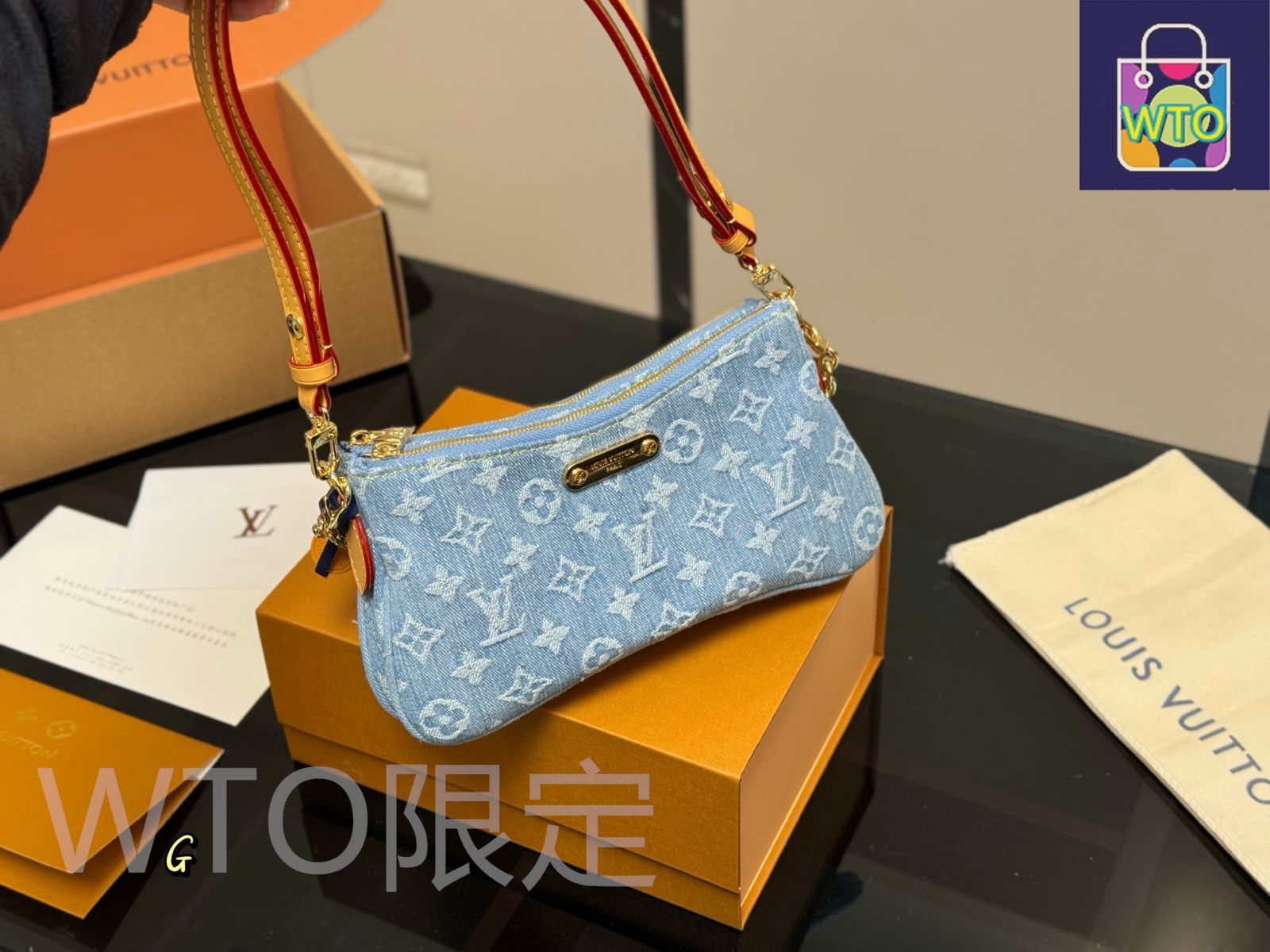 今日特価】Louis Vuitton Denim Mahjong Bag ルイ・ヴィトン デニム