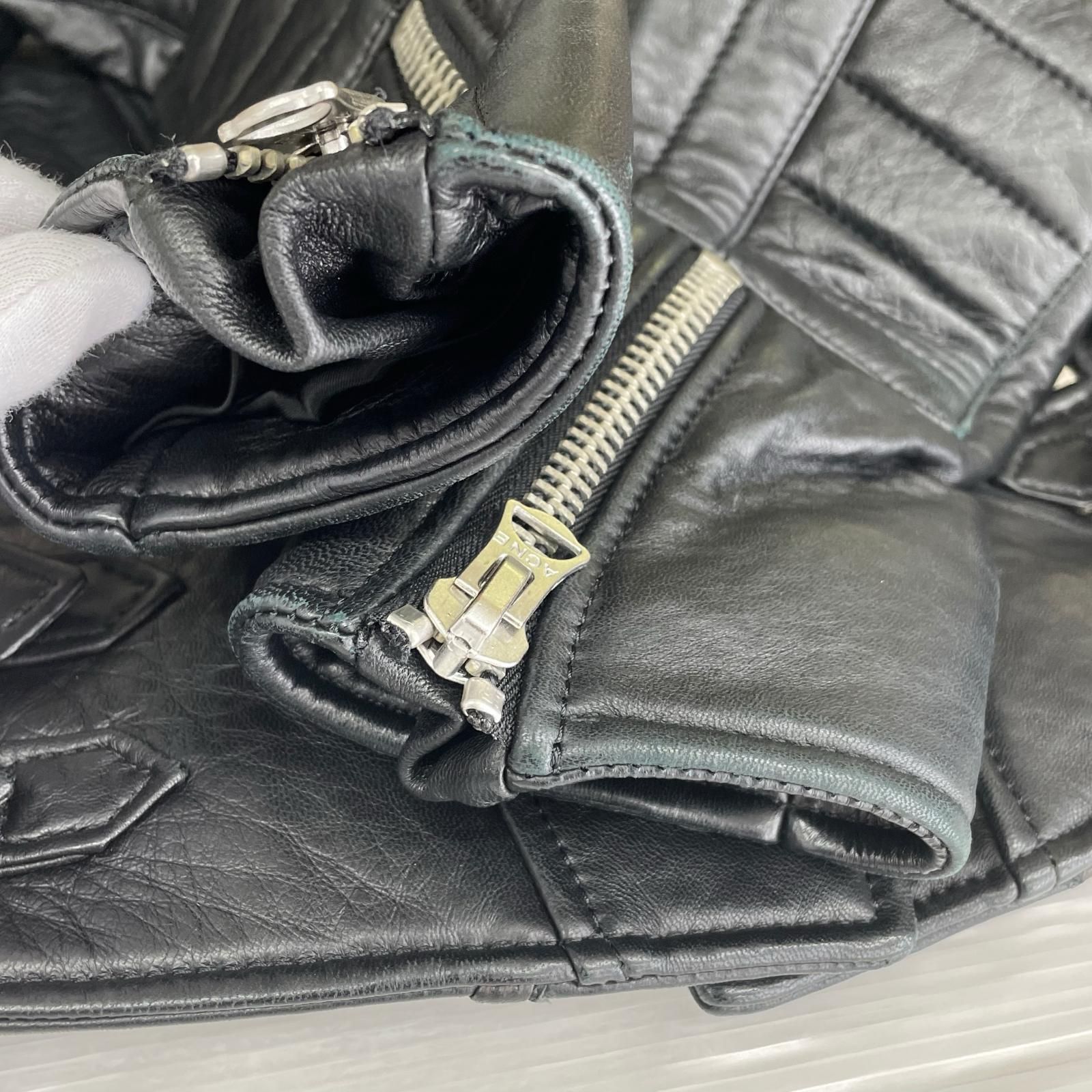Acne Studios ラムレザー ライダース 黒 52 XL 美品 楽天市場】acne