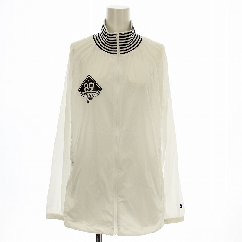 パーリーゲイツ　ナイロントレーナー　ブルゾン　ゴルフウェア　ホワイト　6 パーリーゲイツ ナイロントレーナー ブルゾン ゴルフウェア ホワイト 6