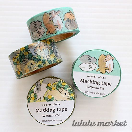 Moriyama  Schinako さん マスキングテープ　花うさぎ もりやましなこ マスキングテープ 花うさぎ 森山しなこ/Schinako