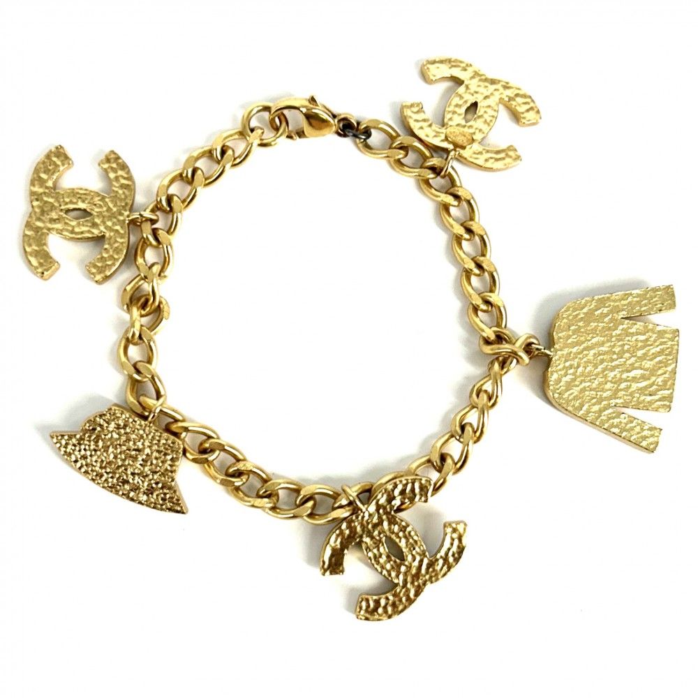 在庫一掃】 シャネル ブレスレット レディース チェーン アイコン