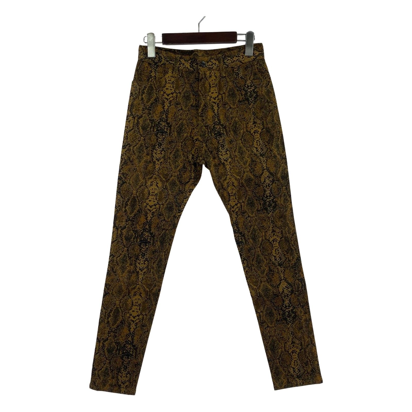 Needles ニードルス パイソン柄 ストレッチ スキニーパンツ size2/マスタード