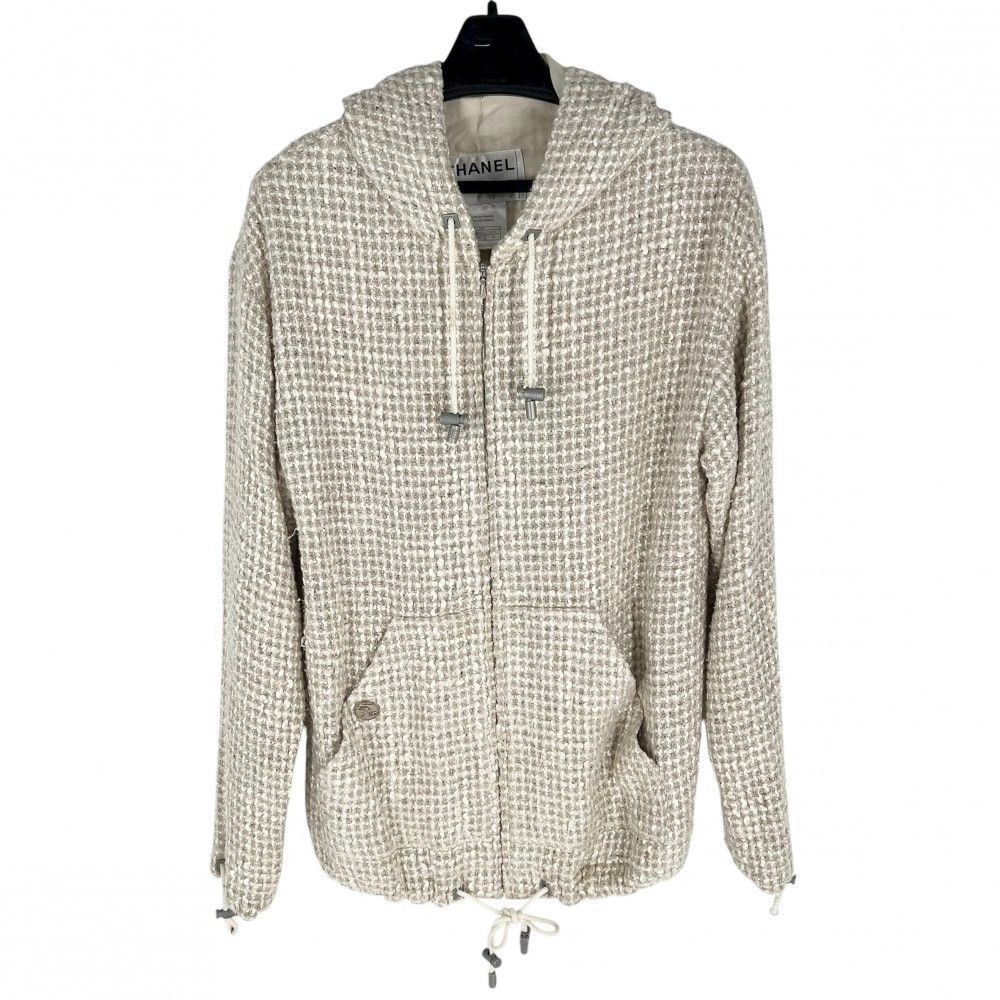 CHANEL シャネル ジップアップパーカー ココマークジャケット 楽天市場】【20%OFF】 シャネル パーカー ジップアップ フーディー 34