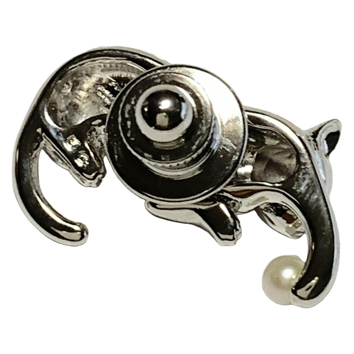mikimoto(ミキモト) ブローチ - シルバー ネコ - メルカリ