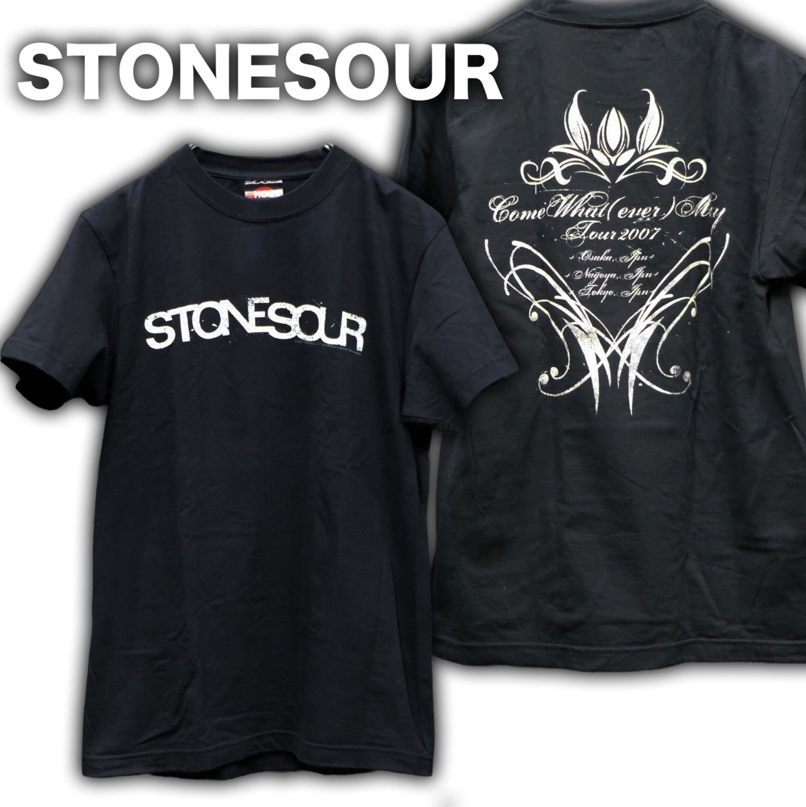 00s STONESOUR 2007 ジャパンツアーTシャツ Sサイズ ストーンサワー