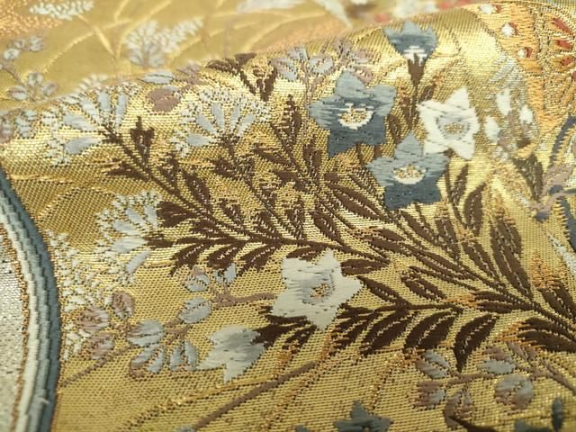 加納幸 西陣織 唐織 袋帯 金糸 正絹 三通 加納幸 西陣織 唐織 袋帯 金糸 正絹 三通