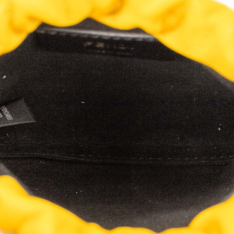 フェンディ ロゴ フォンポーチ 7AR898 イエロー レザー レディース