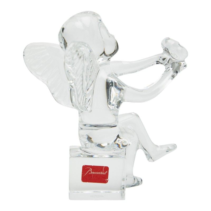 B5009【バカラ】アンジェロハート バカラ アンジェロ ケルビムハート ハートを捧げる天使 オブジェ 置物