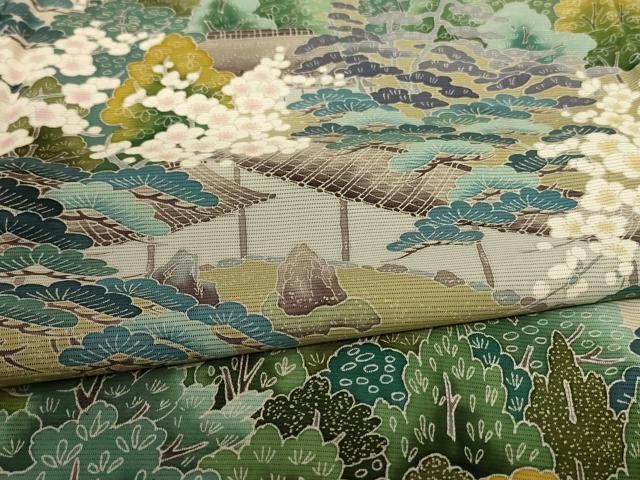 平和屋着物＊夏物 訪問着 絽 蔦の葉文 正絹 逸品 AABD8881jd