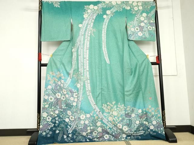 逸品！ 吉乃一廉 辻が花 絞り 銀通し 金彩 訪問着 吉野一廉 吉乃一