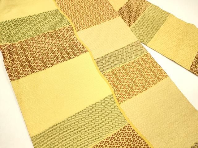 平和屋着物●西陣　長谷川織物　九寸名古屋帯　花菱文　正絹　逸品　DAAZ4296cm 平和屋着物○西陣 長谷川織物 九寸名古屋帯 花菱文 正絹 逸品 DAAZ4296cm