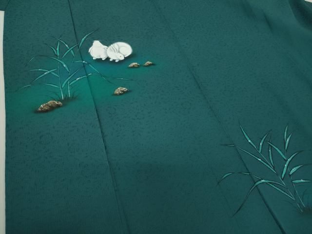 平和屋着物○訪問着 作家物 手描き 兎 金彩 正絹 逸品 DAAZ0626ps