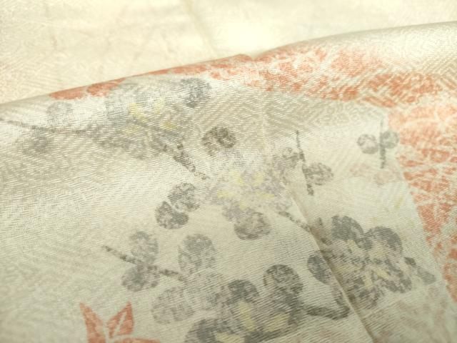 平和屋着物○訪問着 地紙花文 暈し染め 金彩 ますいわ