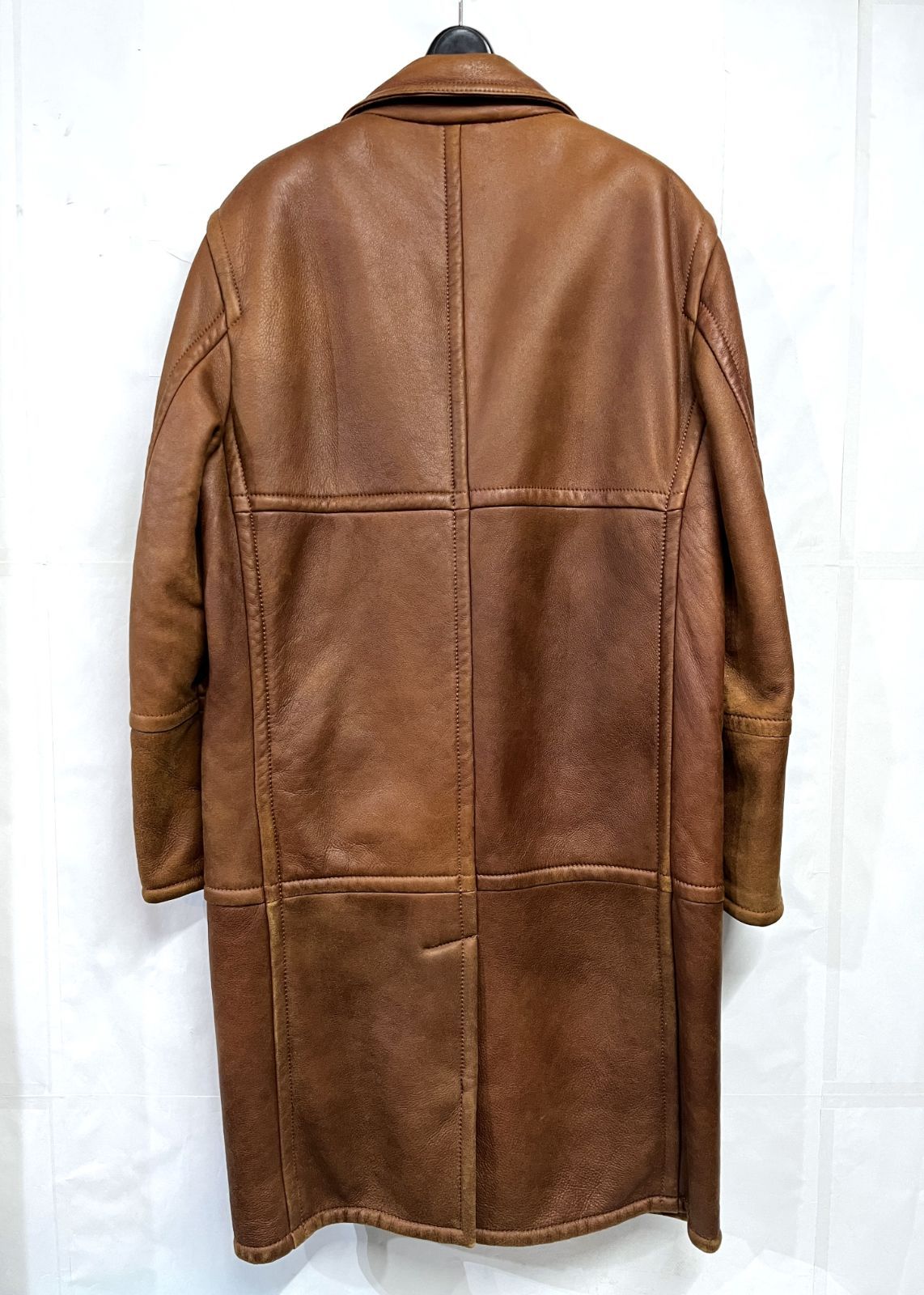 HUGO BOSS｜ヒューゴボス ムートン レザー コート - メルカリ