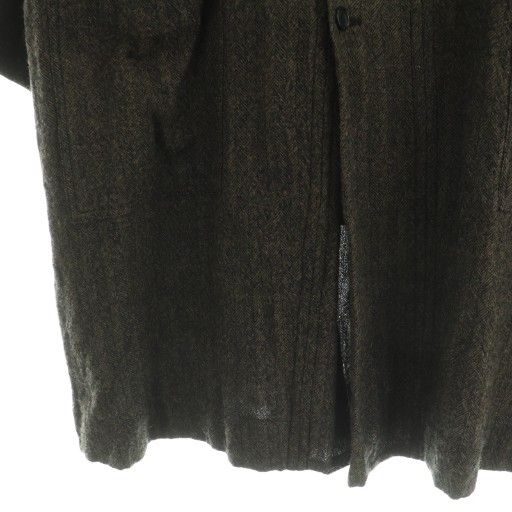 パドカレ pas de calais ロングコート ウール ヘリンボーン ライナー付