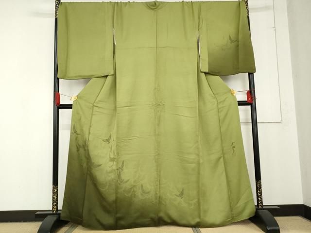 平和屋着物○染色作家 斉藤三才 訪問着 三才鳥 暈し染め 正絹 逸品