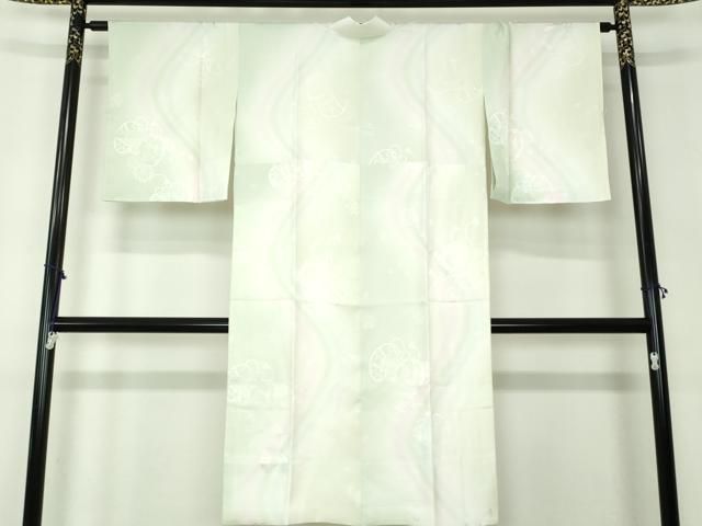 平和屋着物○振袖用長襦袢 無双仕立て 牡丹地紋 暈し染め 正絹 逸品