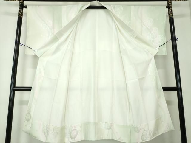 平和屋着物○振袖用長襦袢 無双仕立て 牡丹地紋 暈し染め 正絹 逸品