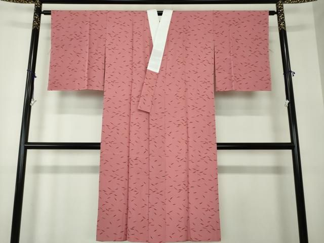 平和屋着物○長襦袢 無双仕立て 色ほのか 成物 唐辛子 反端付き 正絹