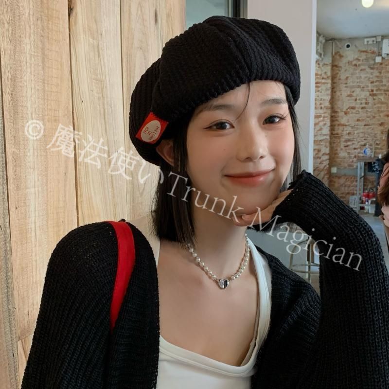 新品未使用☆ムッシャン　mukcyen ベレー帽 黒 楽天市場】ベーシックエンチ Cotton Thermo Beret コットン サーモ